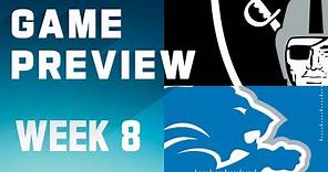 Las Vegas Raiders vs. Detroit Lions | 2023 Week 8 Game Preview