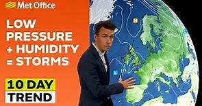 10 Day Trend 14/06/2023 – Lower pressure, higher humidity – Met Office weekly weather forecast UK