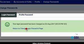 SBI RINB – How to Change Login or Profile Password on Online SBI