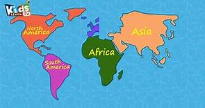 7 Continents Names - Continents of the World - Seven continents video for kids - Continents Names