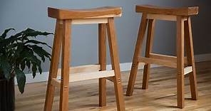 Woodworking: How To Build A Saddle Bar Stool