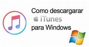 Como Descargar iTunes para Windows 7/8/10 2020!!!
