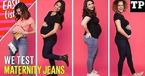 Best maternity jeans haul (we test Gap, H&M, Old Navy + more!) | Easy(ish) S01E10
