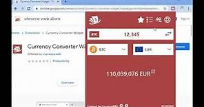 Currency Converter Extension for Chrome and Edge Browser