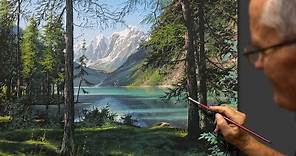 "Swiss Alps" (Summer landscape) Artist-Viktor Yushkevich. #4 picture in 2020.