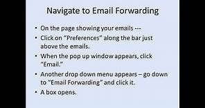 Forward Comcast Emails - How To