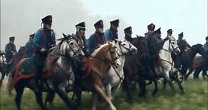 Napoleonic cavalry charge battle scene, War and Peace (2016)