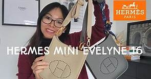 Hermes Mini/TPM/16 Evelyne Review! Bag details, How to Wear, and What fits inside!