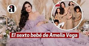 Amelia Vega embarazada de su sexto bebé