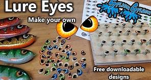 Homemade Lure Eyes for your fishing lures with cool designs