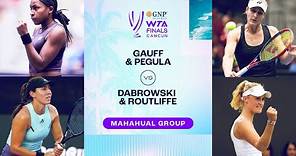 Gauff/Pegula vs. Dabrowski/Routliffe | 2023 WTA Finals Group Stage | WTA Match Highlights