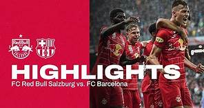 HIGHLIGHTS | Salzburg 2-1 FC Barcelona | Luka Sucic-Traumtor & Brenden Aaronson last minute