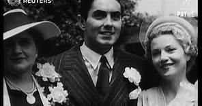 Annabella and Tyrone Power marry (1939)