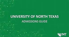 Guide to UNT Admissions