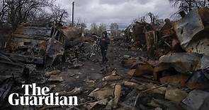 Ukraine drone footage shows scale of destruction in Chernihiv