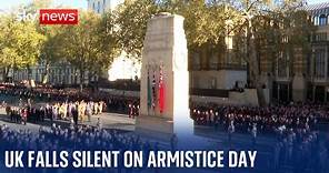 Remembrance: The United Kingdom falls silent for Armistice Day