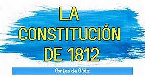 HISTORIA de ESPAÑA || La Constitución de 1812