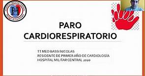 Clase Paro Cardiorespiratorio - Módulo Patologías Básicas