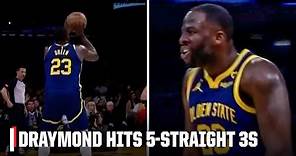 Draymond Green CATCHES FIRE & hits 5-straight 3-pointers 😱 | NBA on ESPN