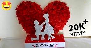 DIY Marriage gift ideas | Special Gift for wedding/Anniversary || Heart showpiece making with paper