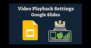 Video Playback Settings