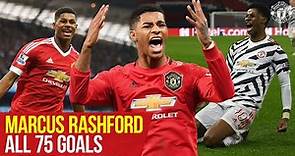 Marcus Rashford reaches 75 goals for Manchester United | Every Goal