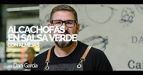 Receta de alcachofas con salsa verde con almejas por Dani García