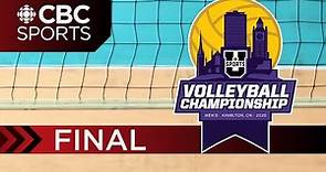 U Sports Men’s Volleyball National Championships: Gold - Spartans vs Vert & Or | FULL GAME
