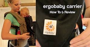 ErgoBaby Original Baby Carrier - REVIEW & HOW TO Use with Newborn (without infant insert)