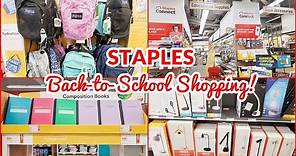 STAPLES BACK TO SCHOOL SHOPPING! SHOP WITH ME