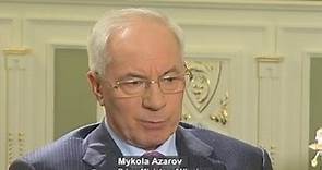 euronews interview - Mykola Azarov: "En Ucrania no hay dictadura ni represión política"