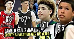 LaMelo Ball's Amazing Evolution Through The Years Vol. 2! From 5'5 13 Y/O to 6'8 18 Year Old!