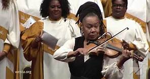 Karen Briggs violin rendition of Lift Every Voice at West Angeles Church