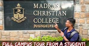 Madras Christian College :- Full campus Tour! ( 2021) || Akash Mccullum