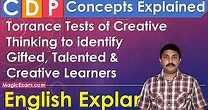 Torrance Tests of Creative Thinking - CDP Concepts English Explanation