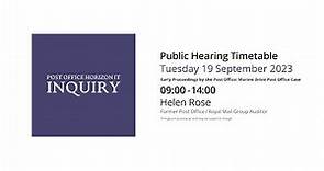 Helen Rose - Day 63 AM (19 September 2023) - Post Office Horizon IT Inquiry