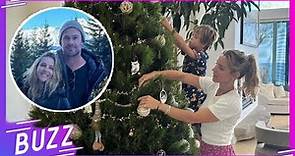 Elsa Pataky y sus hijos ponen el árbol de Navidad en casa y luce espectacular | Buzz