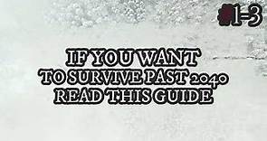 IF You Want To Survive Past 2040 Read This Guide #1-3 / Scary Sci-Fi Story By: RowanElders / #Scary