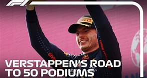 Max Verstappen's First 50 Podiums In F1