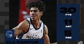 D.J. Carton Goes Off For 30 PTS, 11 AST & 5 REB In Iowa Win