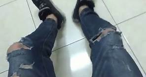 DIY Ripped Jeans【破壞牛仔褲】DIY刷破方法教學