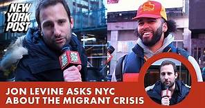 Reporter asks people on the street in NYC about the migrant crisis