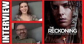 Neil Marshall & Charlotte Kirk on new horror THE RECKONING | Exclusive Interview