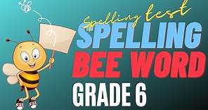 SPELLING QUIZ #2 |Spelling Bee Words Grade 6| Spelling Bees|Spelling Practice |Learn Vocabulary