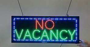 LED Vacancy Sign for Business