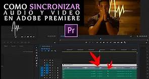 Cómo SINCRONIZAR AUDIO y VIDEO en Adobe Premiere Pro | Sincronizando pietaje
