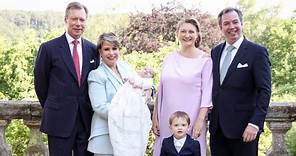 Luxembourg royals attend christening of prince François #princeguillaume #royalfamily #royals