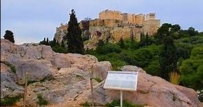 Areopagus Athens Greece: the hill where the apostle Paul gave his famous talk