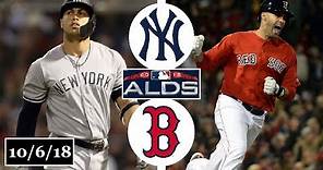 New York Yankees vs Boston Red Sox Highlights || ALDS Game 2 || October 6, 2018