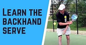 How to Hit a Backhand Pickleball Serve - Scott Moore Pickleball